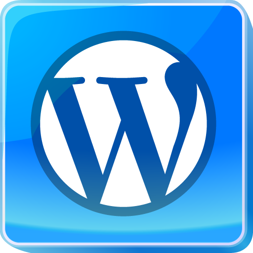 Blue WordPress Icon 512x512 png